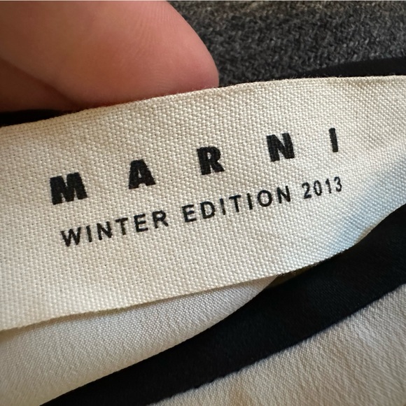 Marni silk blend A-line maroon/cream skirt - size 40 (US 4) - Picture 7 of 8